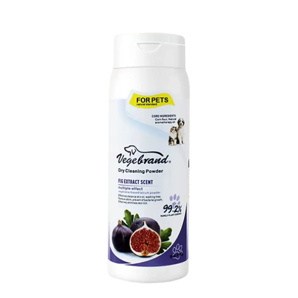 Plant-Based Odor Eliminating Pet Dry Shampoo Powder