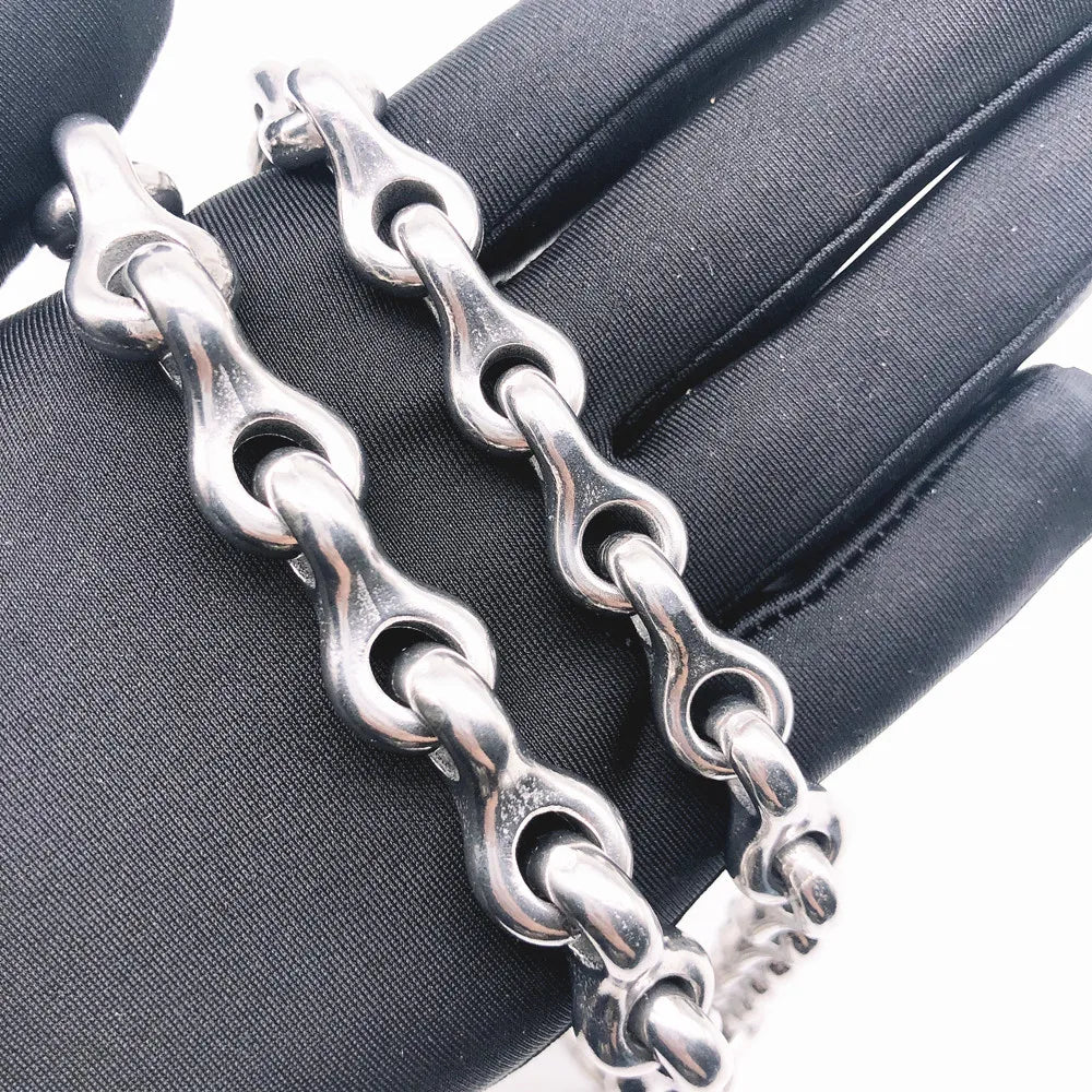 Strong Stainless Steel Dog Keel Chain Collar