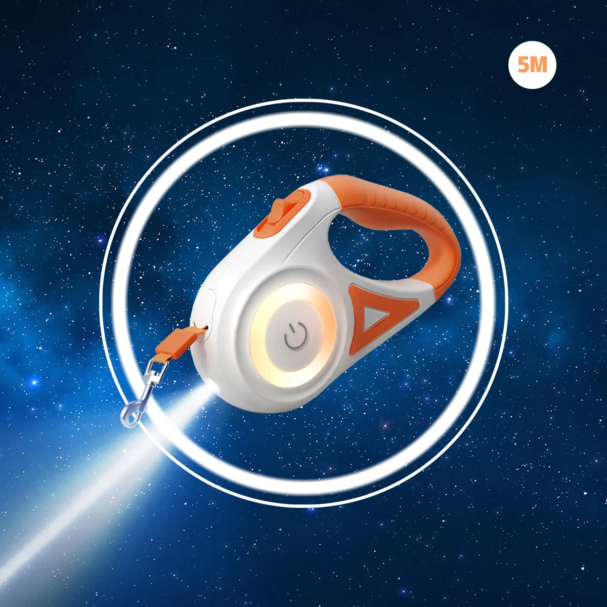 Versatile LED Retractable Lighted Leash