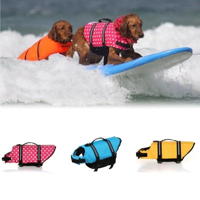 Rip-Stop Adjustable Reflective Dog Life Jacket