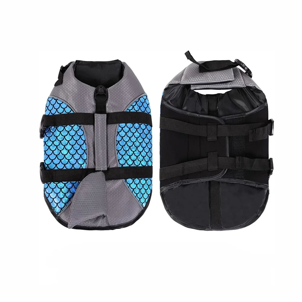 Shark Pets Adjustable Rip-Stop Dog Life Vest