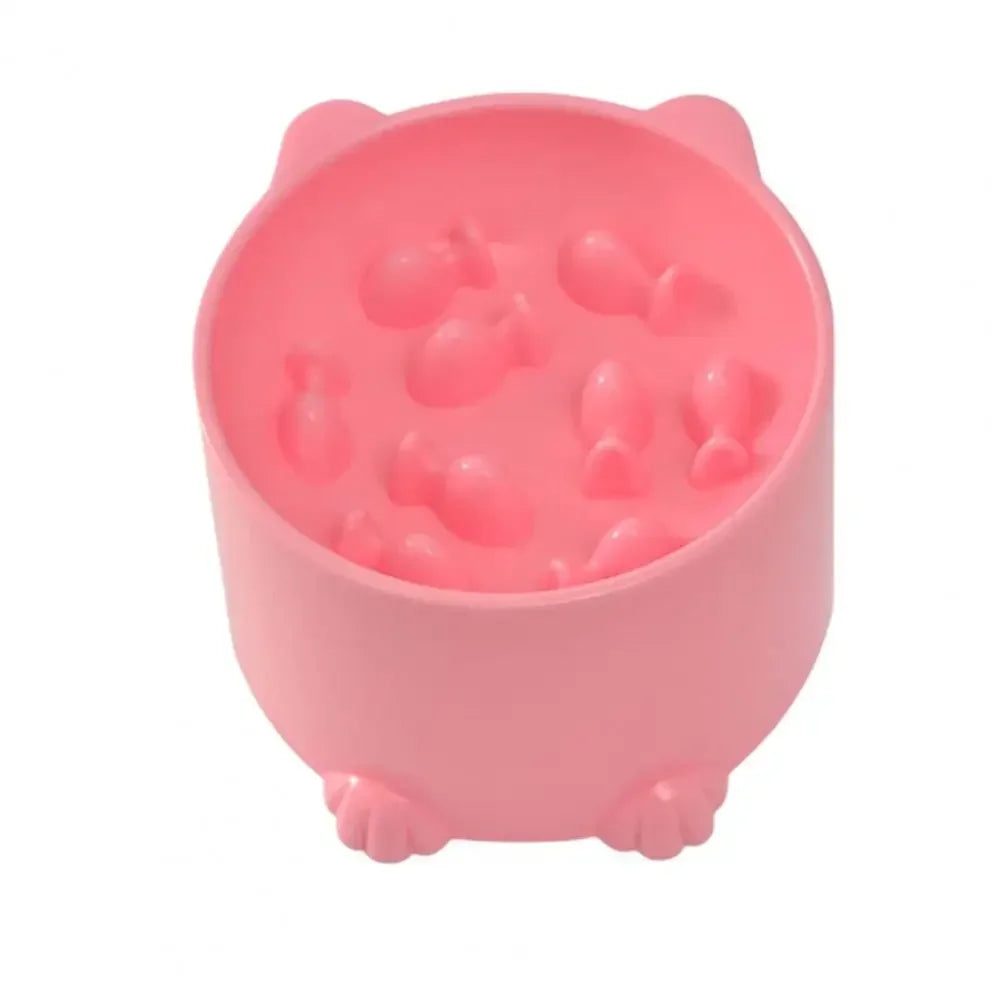 Cartoon Shape Anti-Choke Slow Feeder Pet Bowl