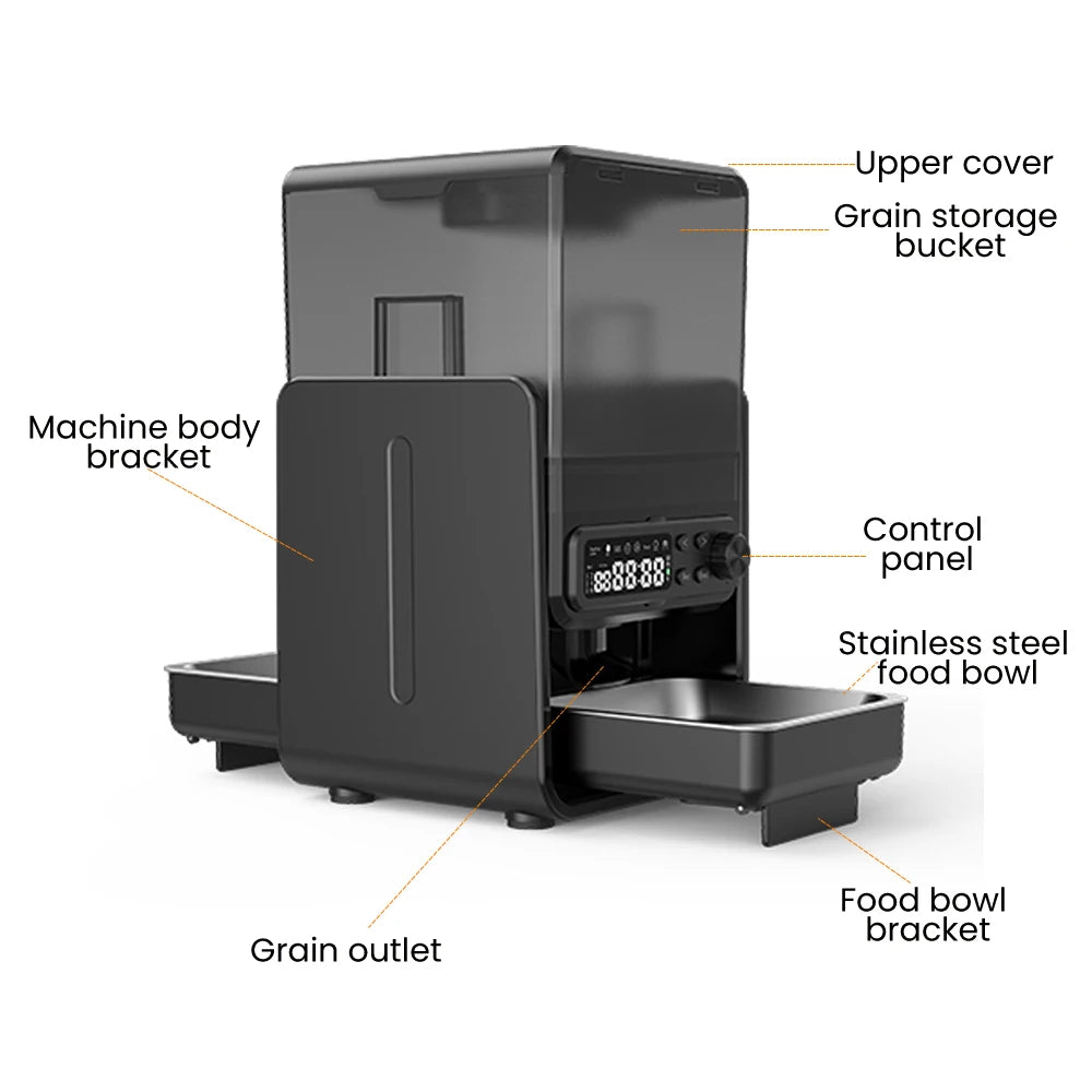 Adjustable Height Dual Smart Pet Feeder