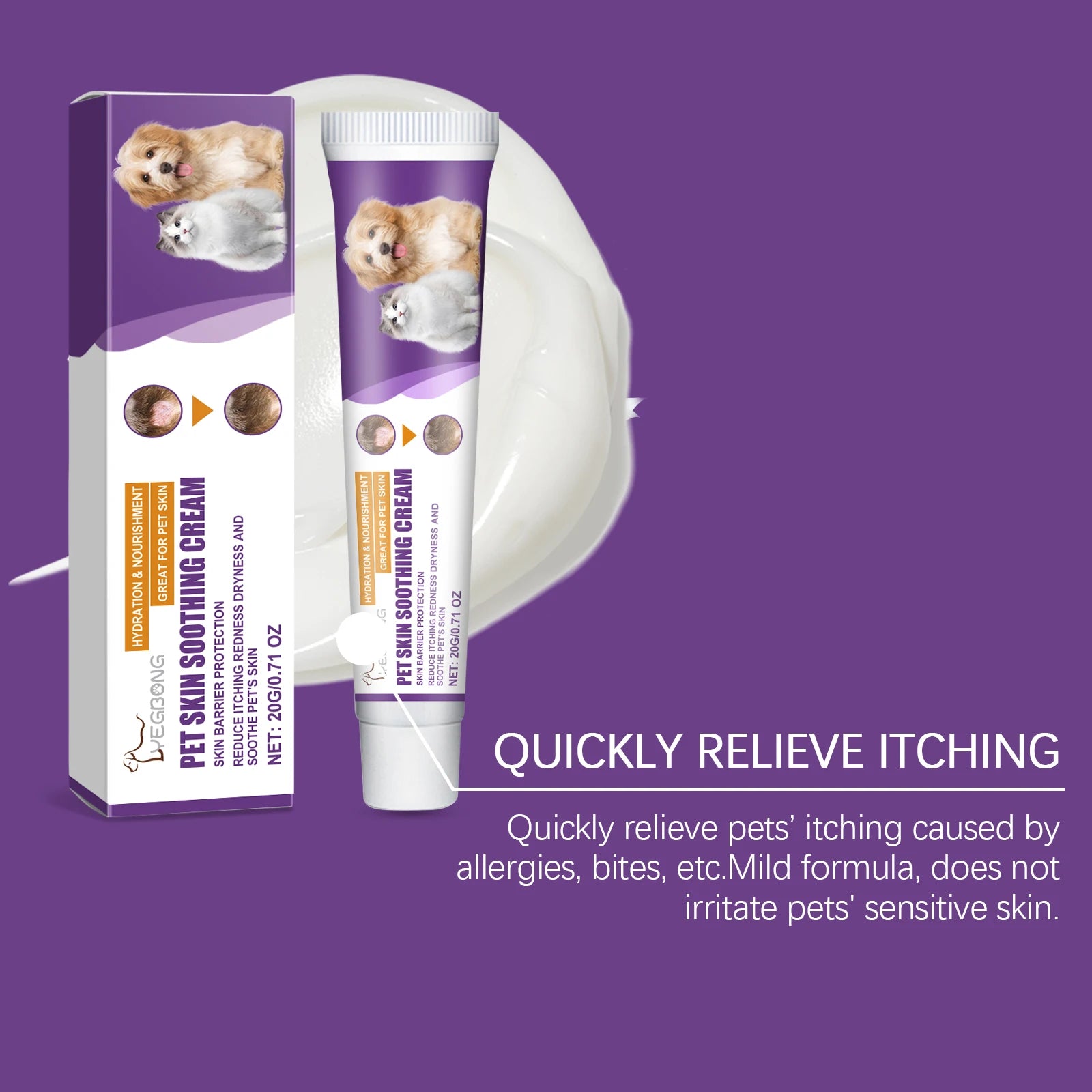 Pet Skin Soothing Itch Relief Repair Cream