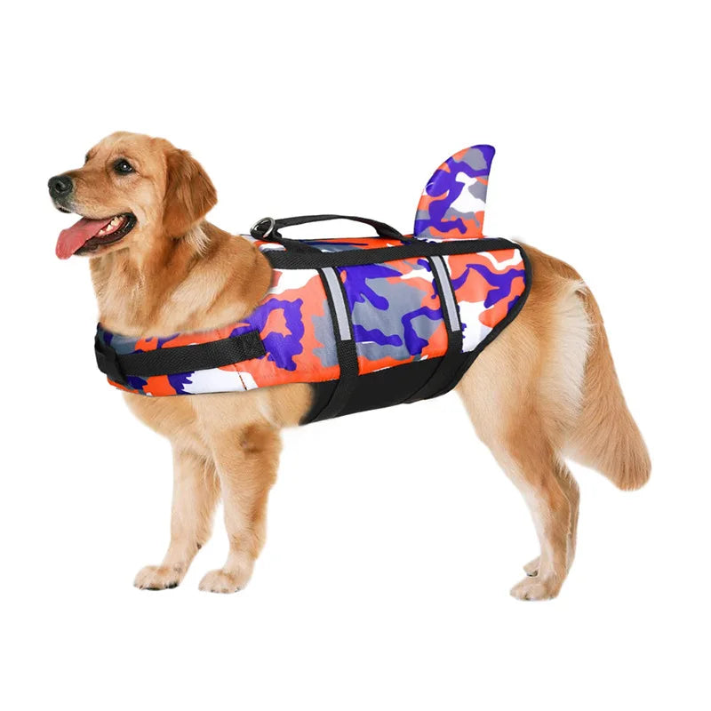 High Performance Shark Fin Design Dog Life Jacket