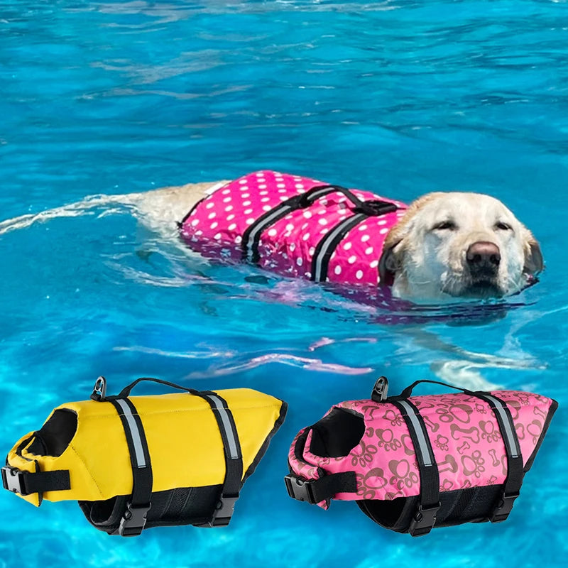 Summer Reflective Adjustable Dog Life Jacket