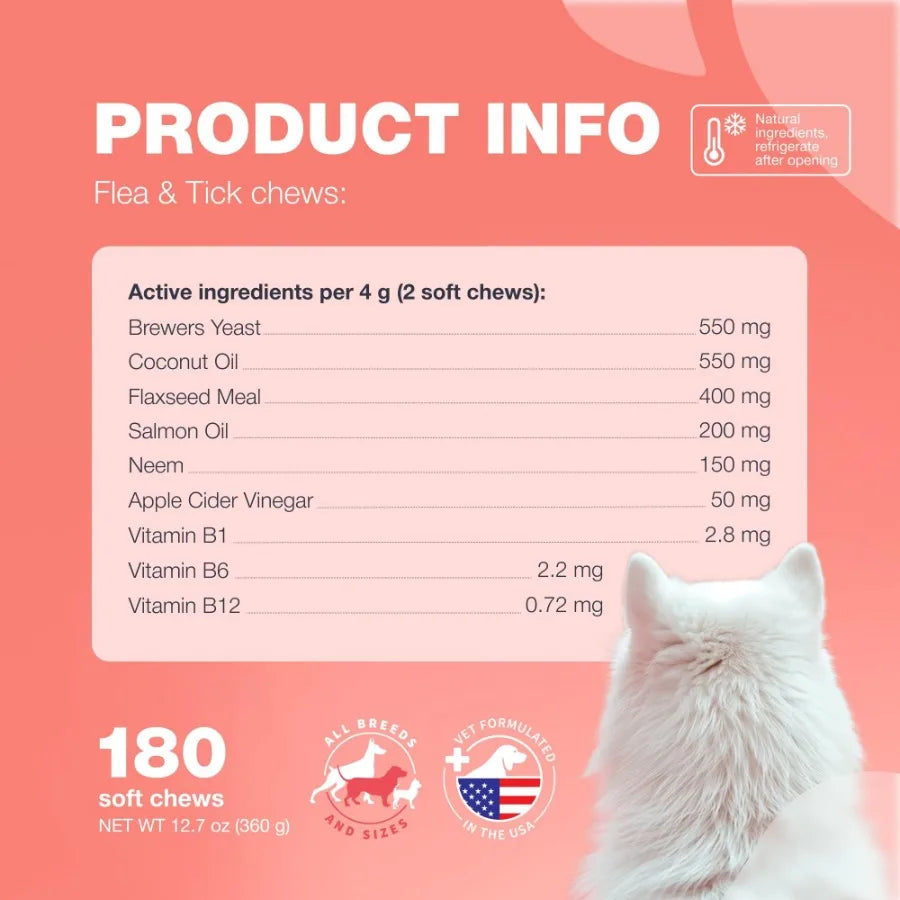 Dog Flea & Tick Prevention Natural Soft Chews