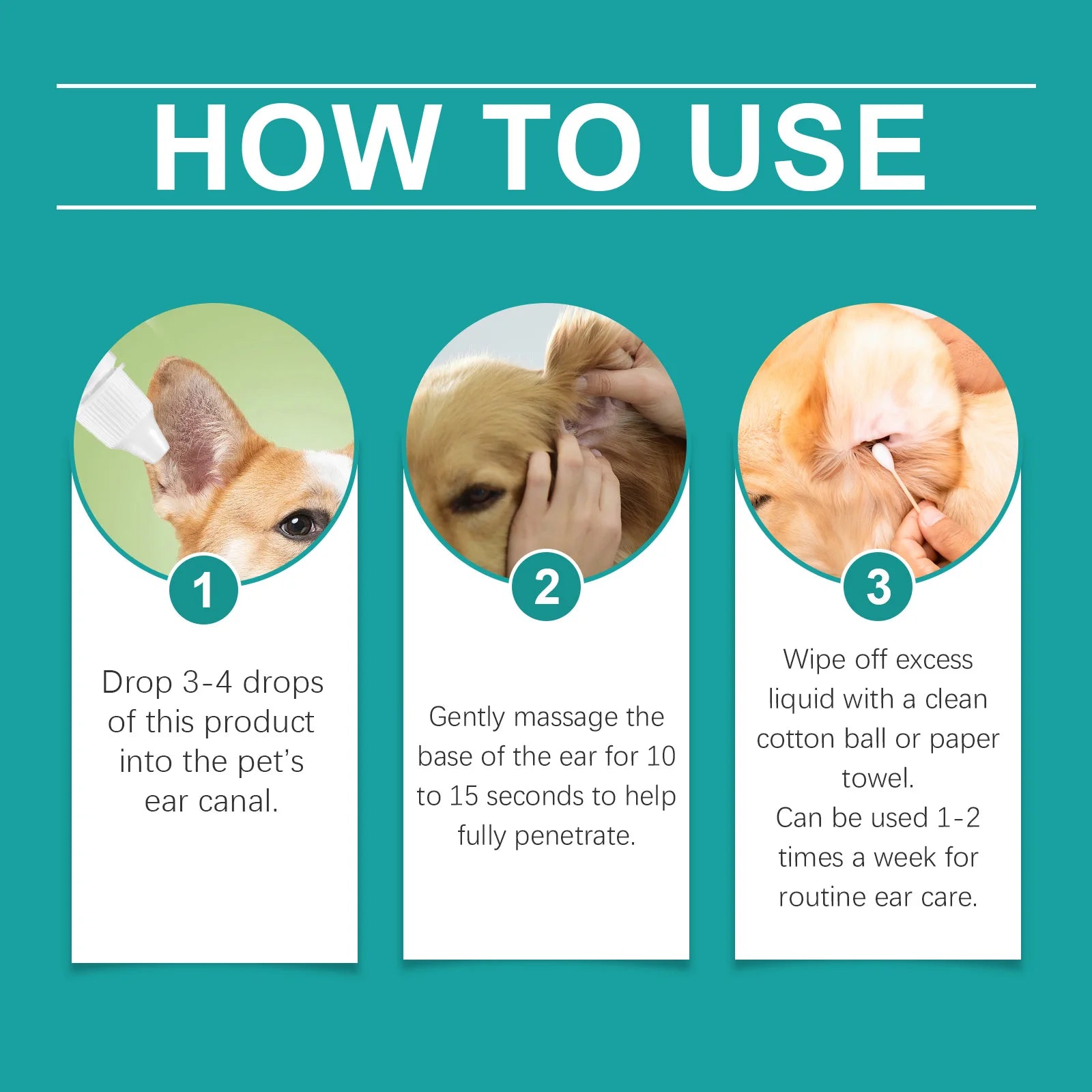 Nourishing Pet Ear Wash Deodorant Drops