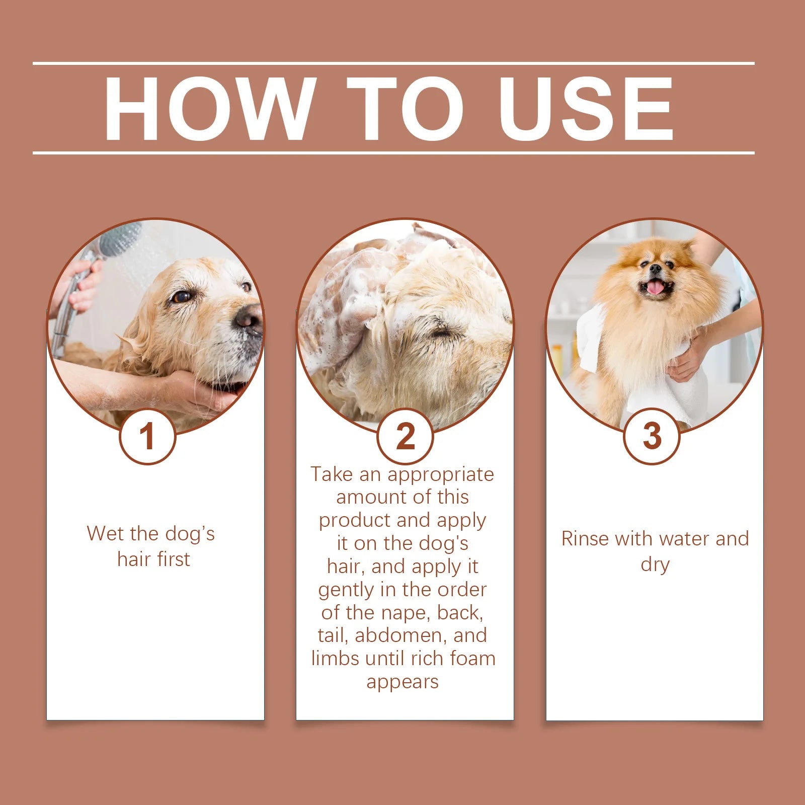 Tear-Free Hypoallergenic Hair Softening Dog Shampoo