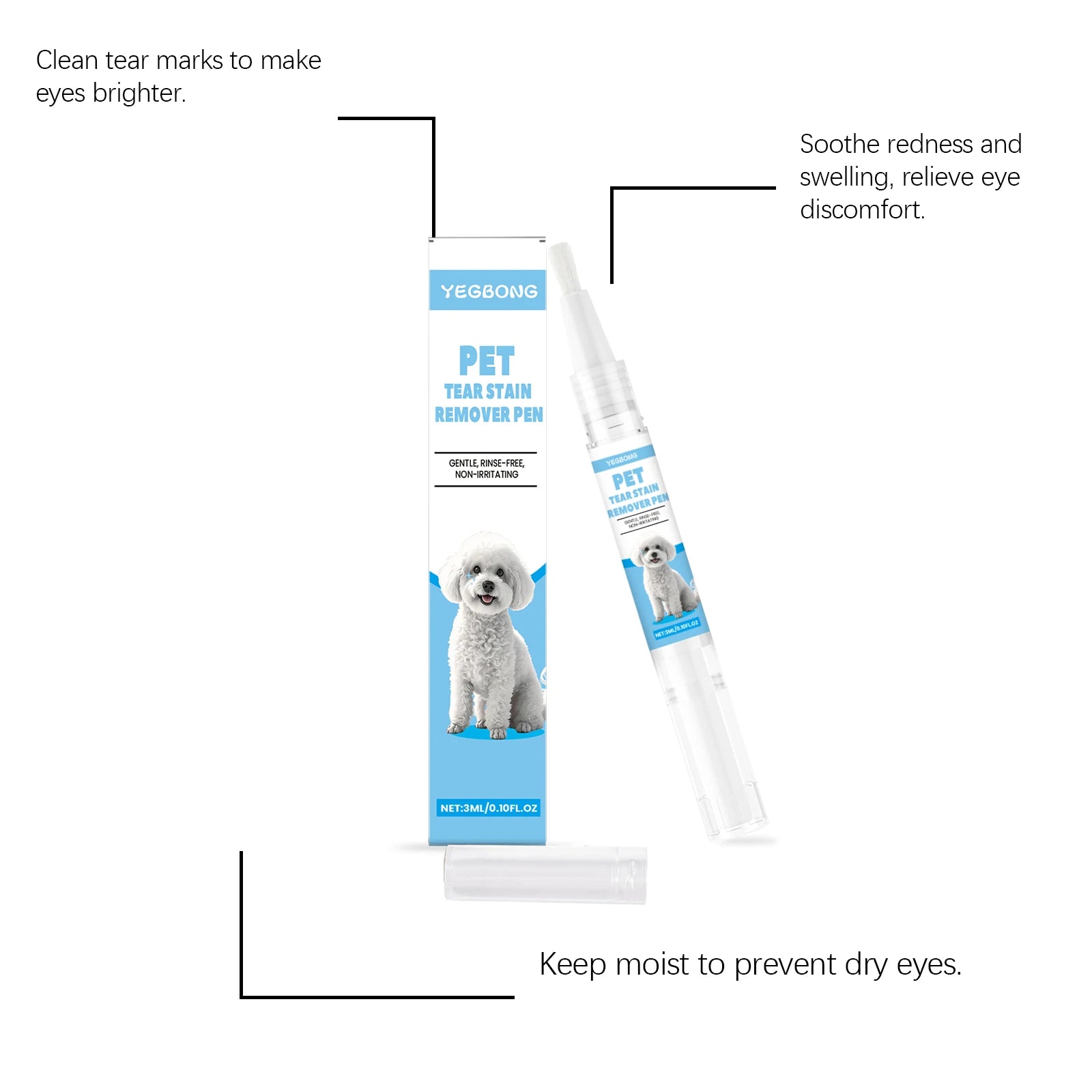 Gentle Pet Tear Stain Remover Pen
