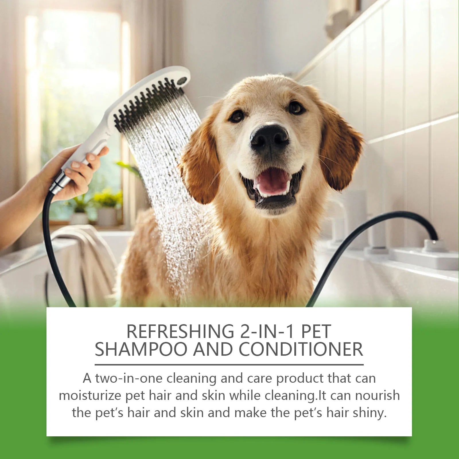Refreshing 2-in-1 Moisturizing & Odor Eliminating Pet Shampoo