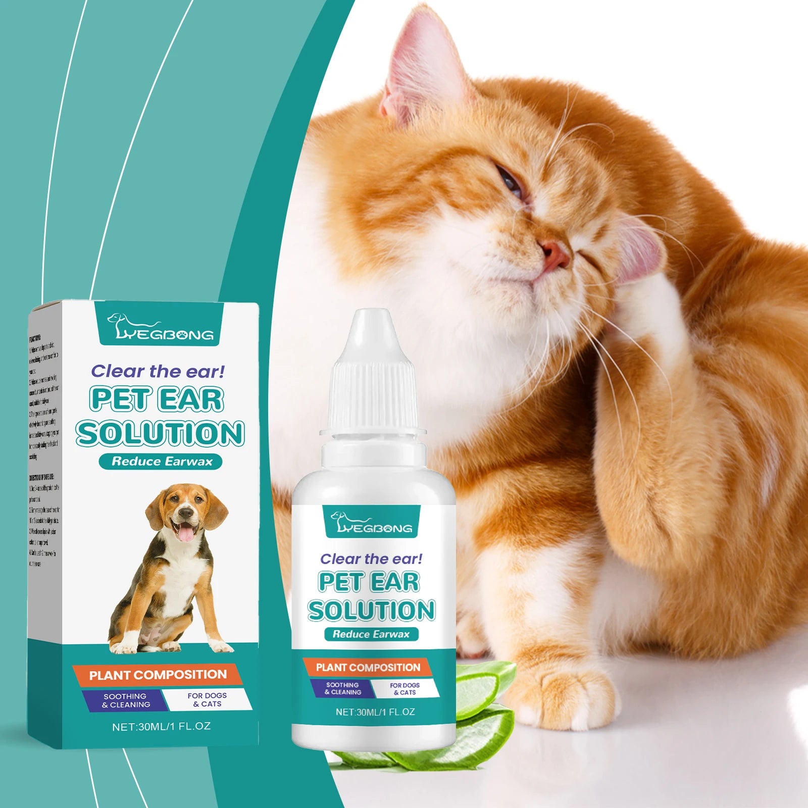Nourishing Pet Ear Wash Deodorant Drops