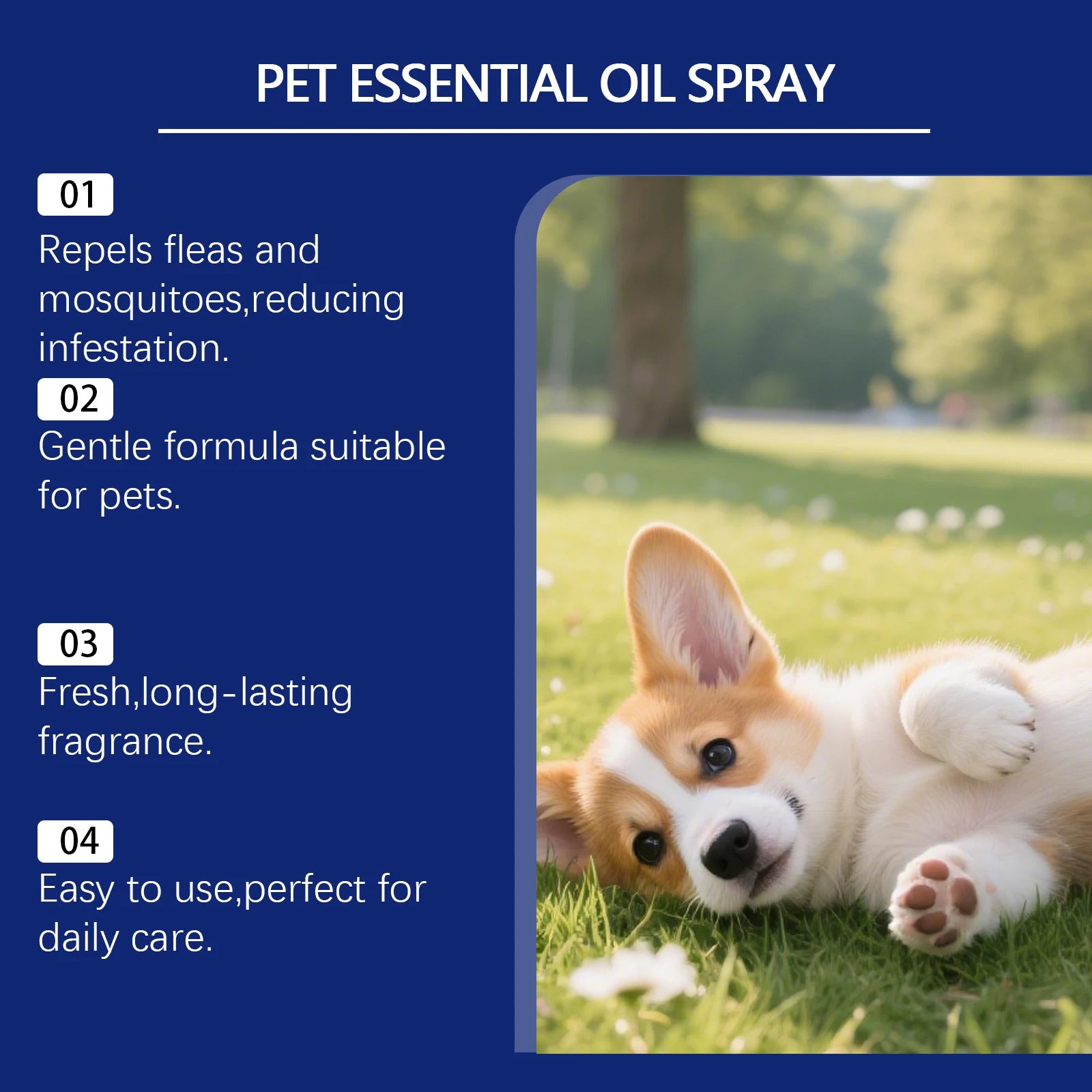 Fresh Essence Pet Flea Repellent Oil Spray