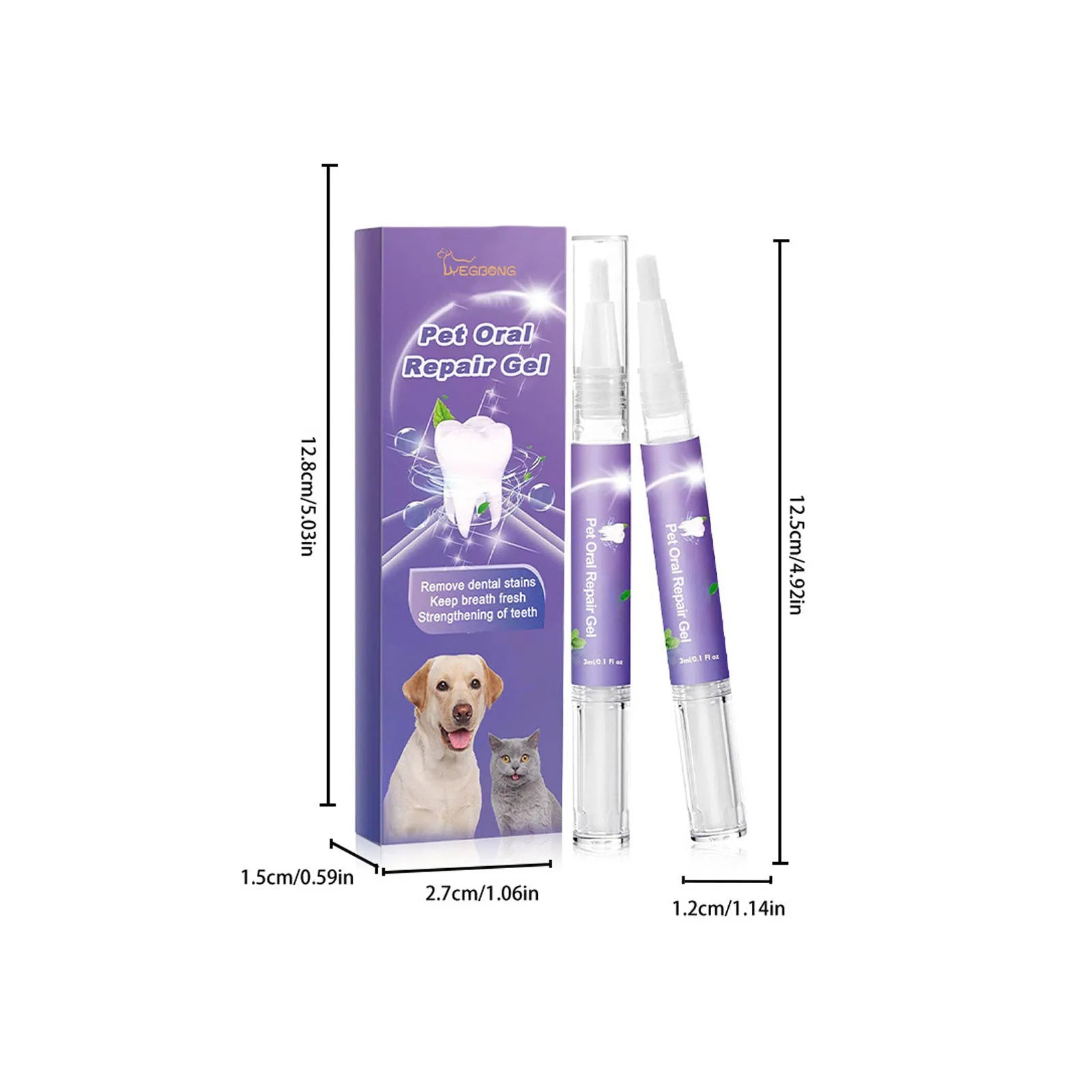 Pet Oral Repair Whitening Gel Pens