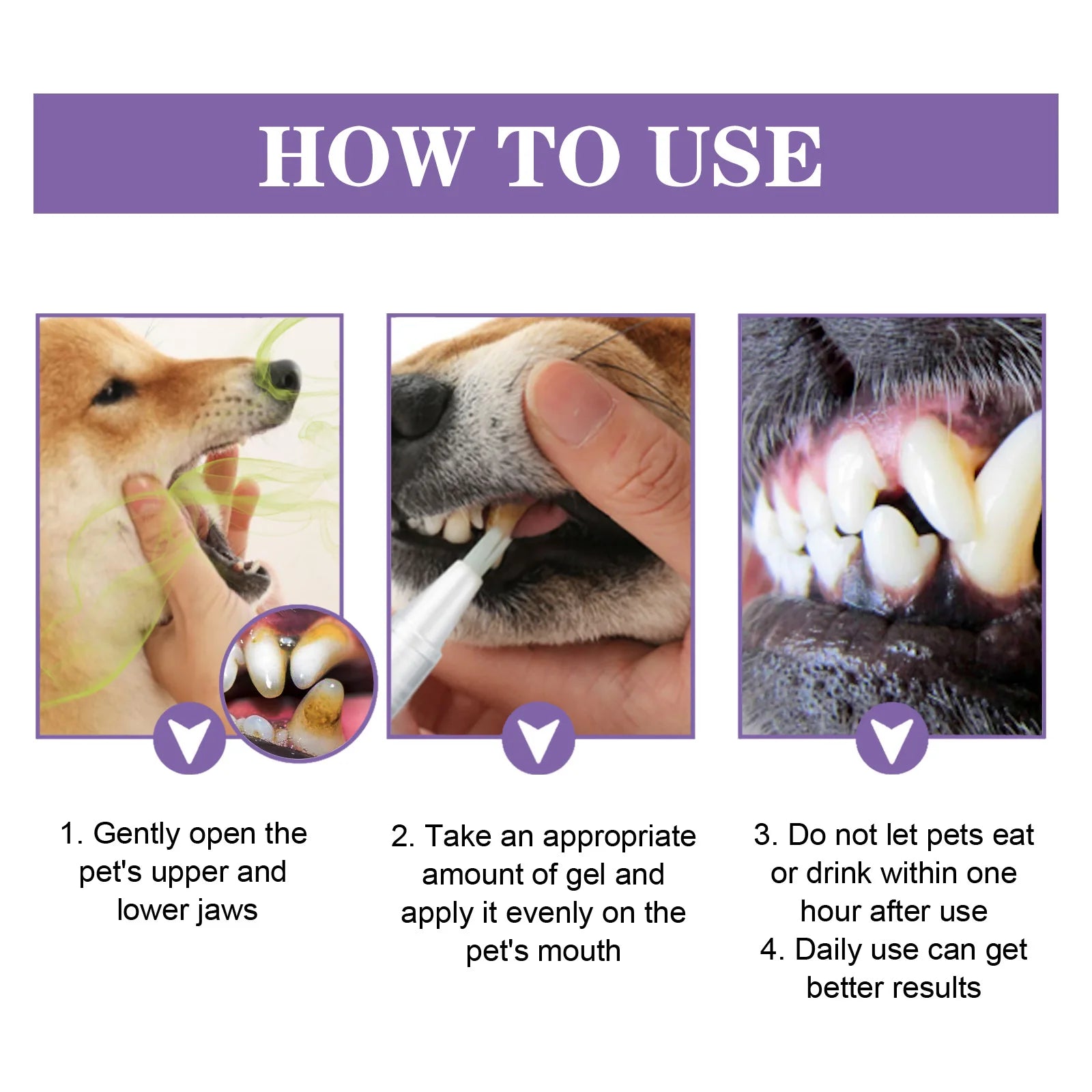 Pet Oral Repair Whitening Gel Pens