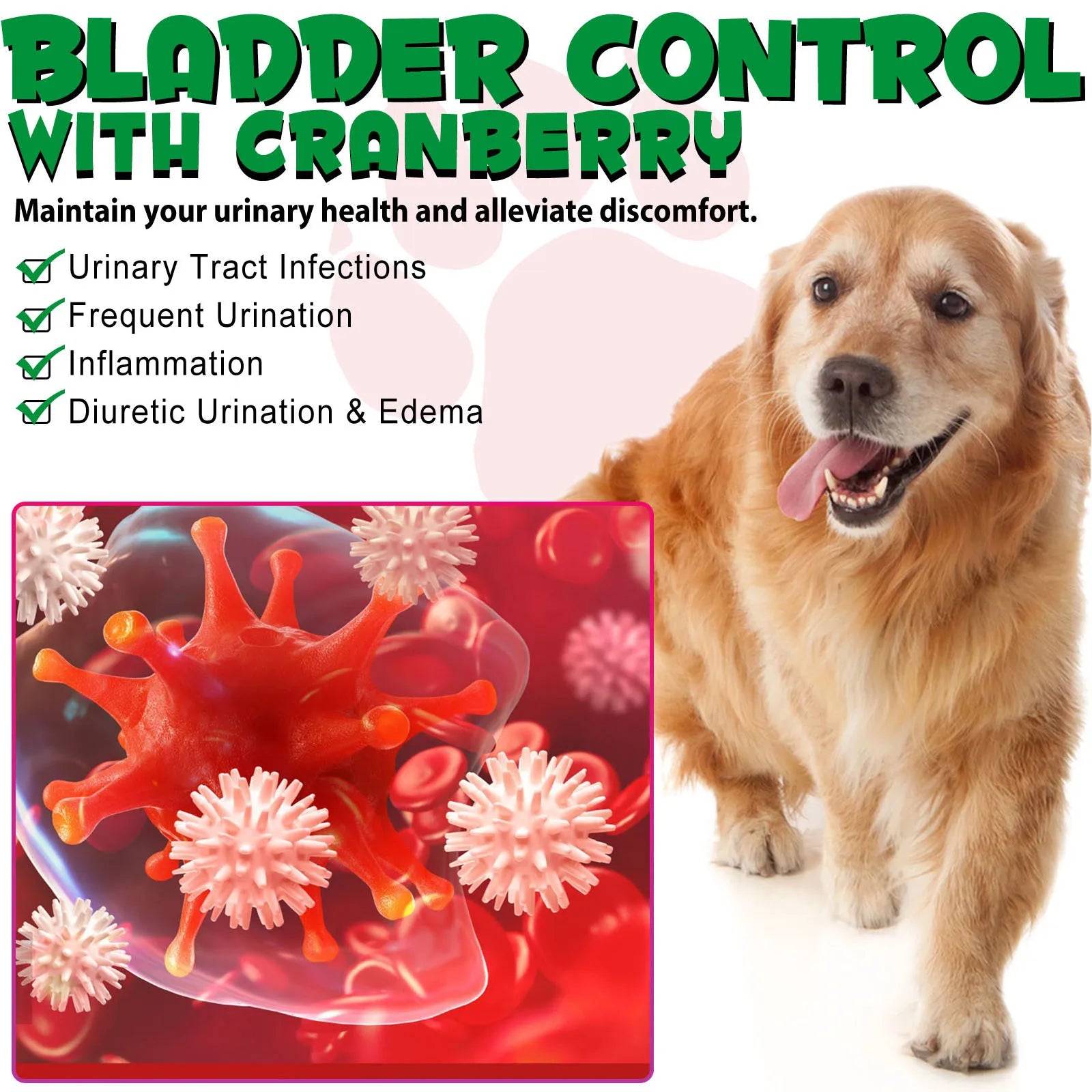 Cranberry Urinary Tract & Bladder Support Dietary Drops for Dogs