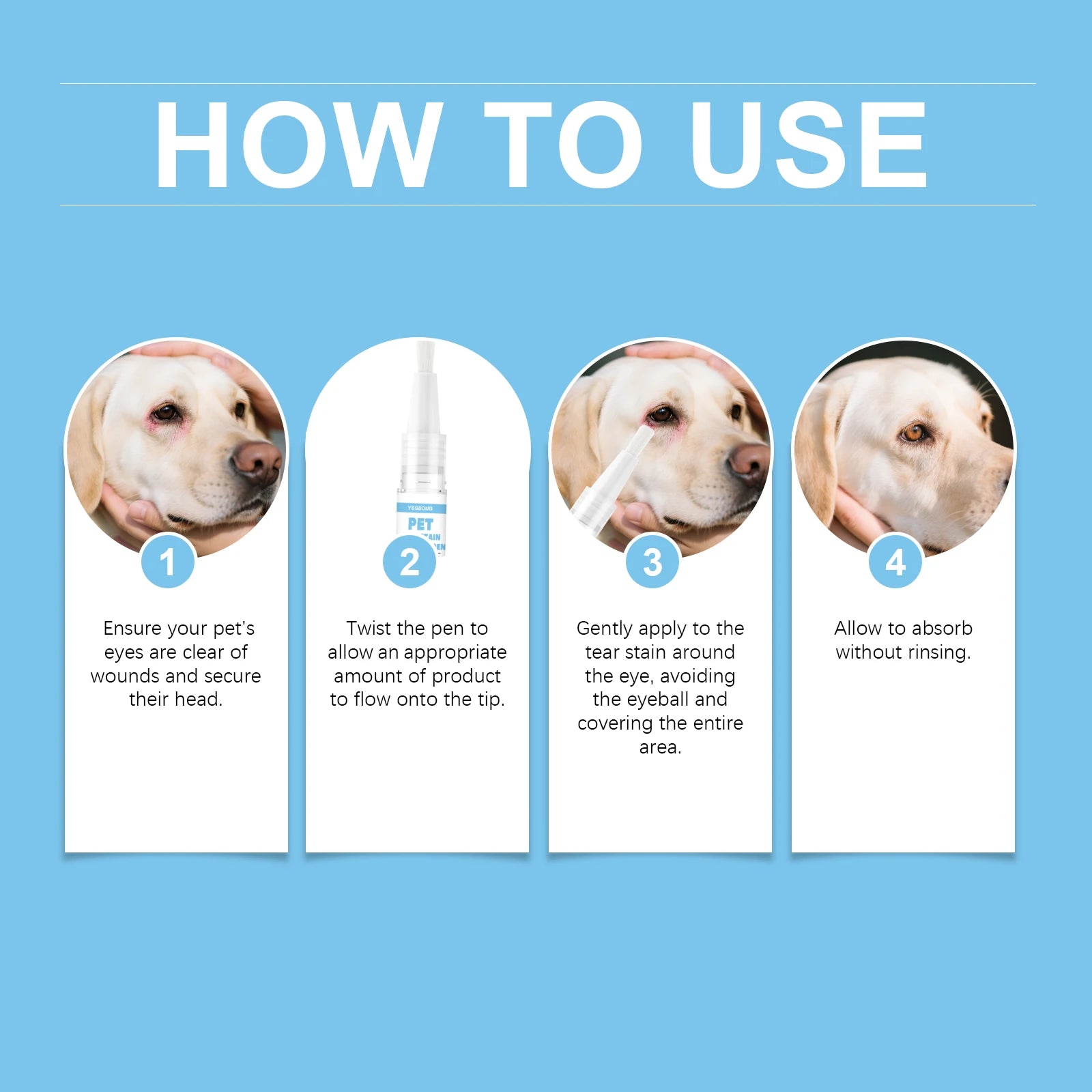 Gentle Pet Tear Stain Remover Pen