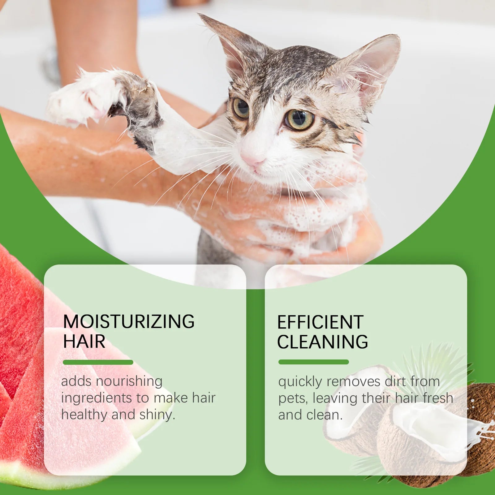 Refreshing 2-in-1 Moisturizing & Odor Eliminating Pet Shampoo