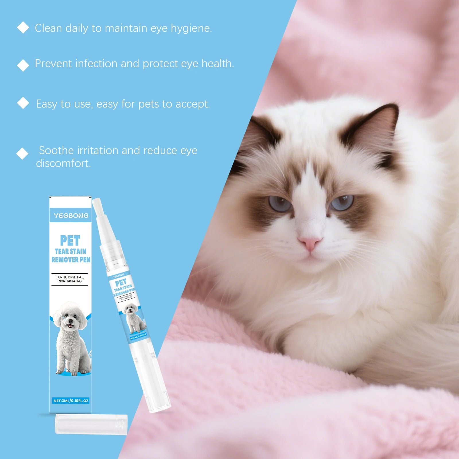 Gentle Pet Tear Stain Remover Pen