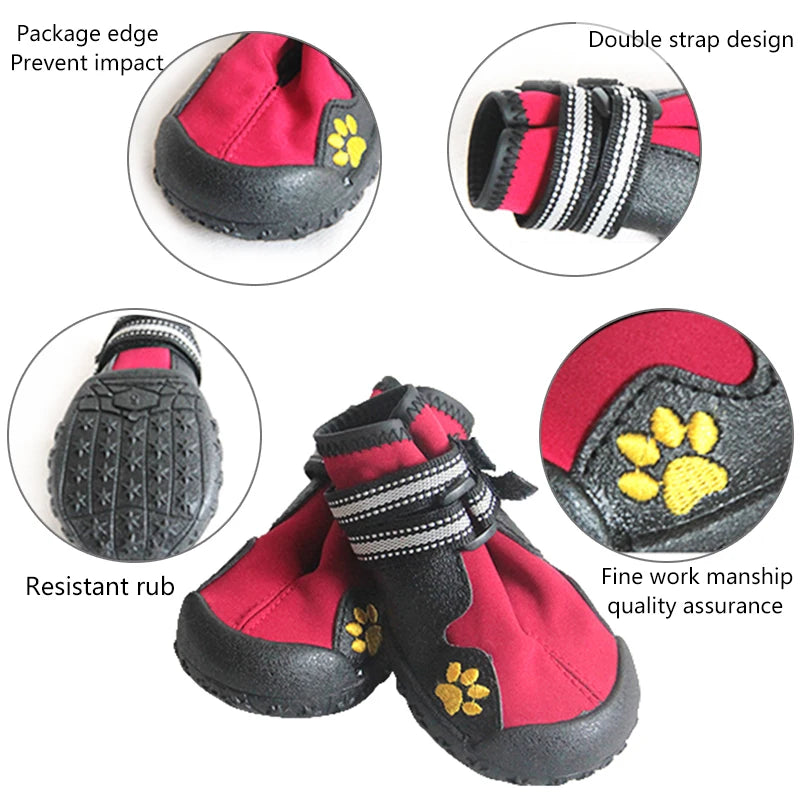 4PC Set Sport Dog Running Sneakers