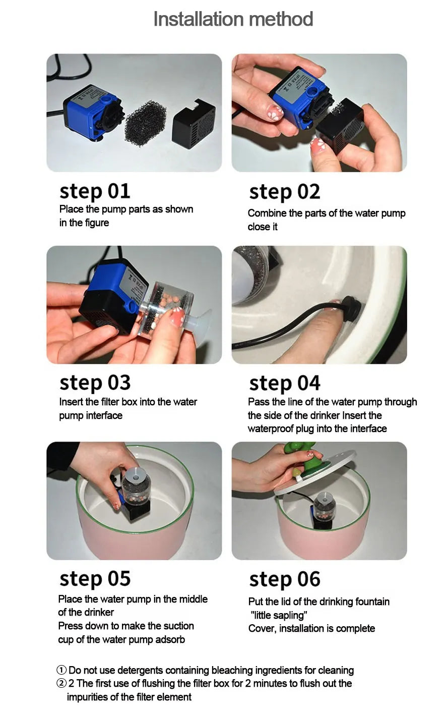 Little Sapling Ceramic Automatic Pet Water Fountain