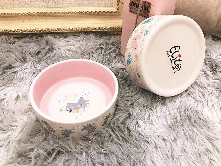 Creative Candy Color Ceramic Pet Bowl