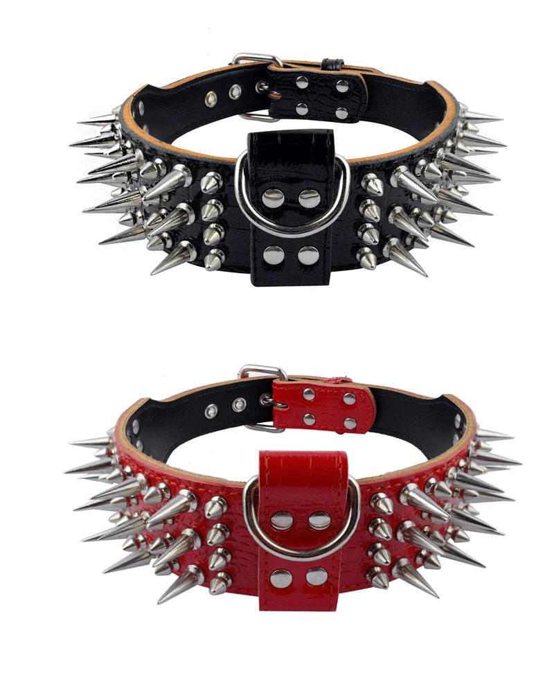 Fashionable Rivet Pet Collar Large Dog