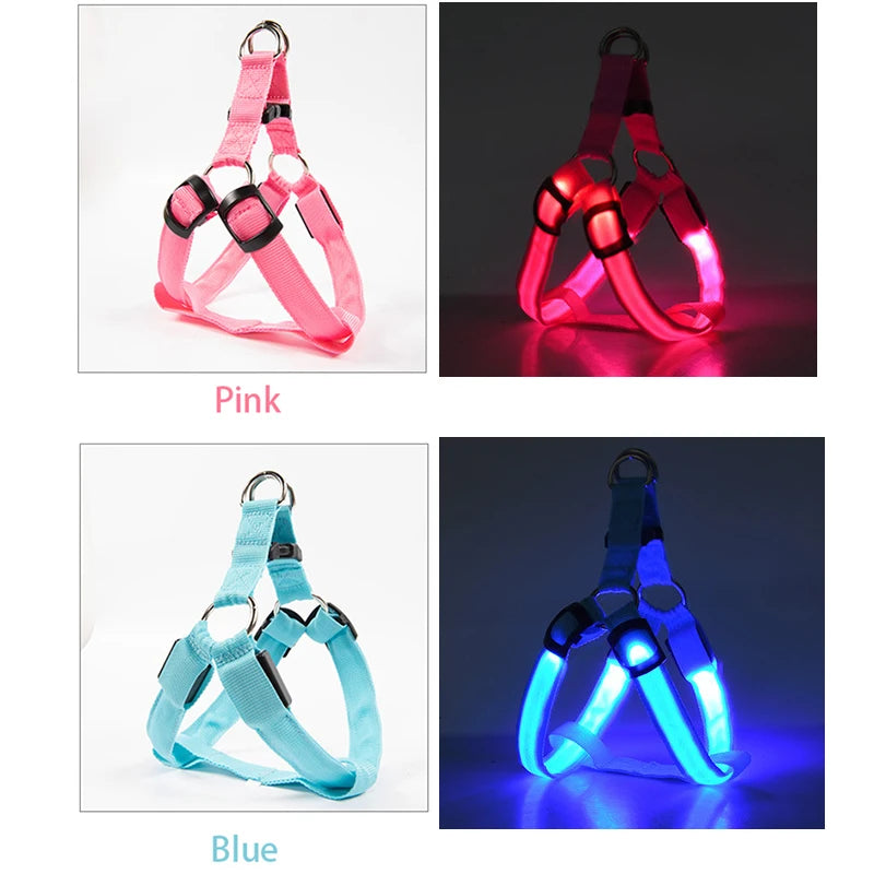 Luminous LED Dog Safety Harness