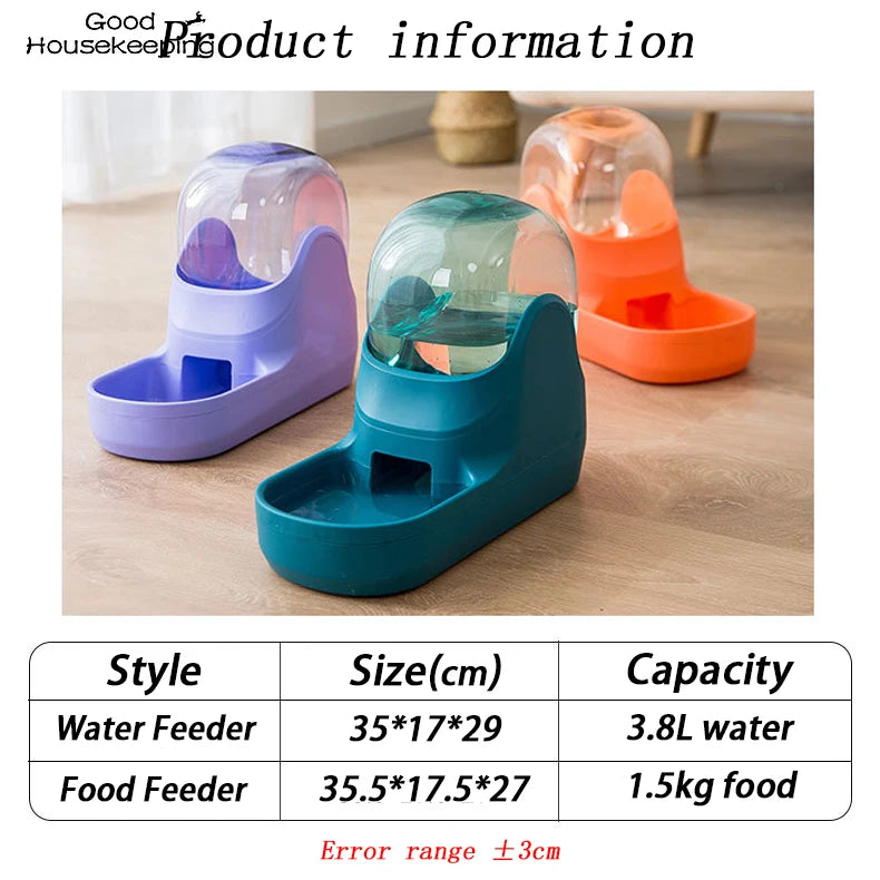 Wide Mouth Gravity Pet Food & Water Dispensers