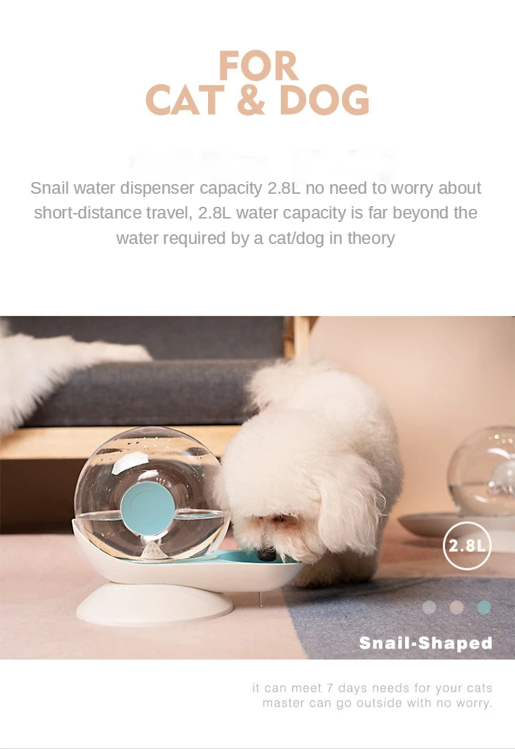 Snail Shape Automatic Pet Water Dispenser