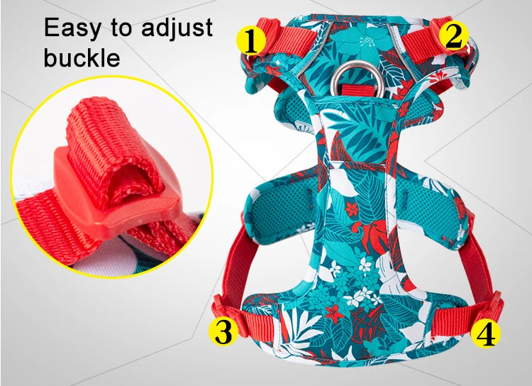Explosion-Proof Reflective No-Pull Dog Vest Harness