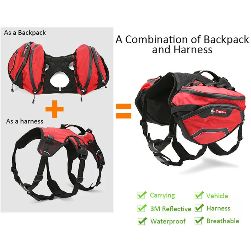 Truelove Waterproof Pet Backpack Harness