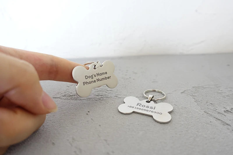 High Quality Simple Bone-Shape Dog ID Tag