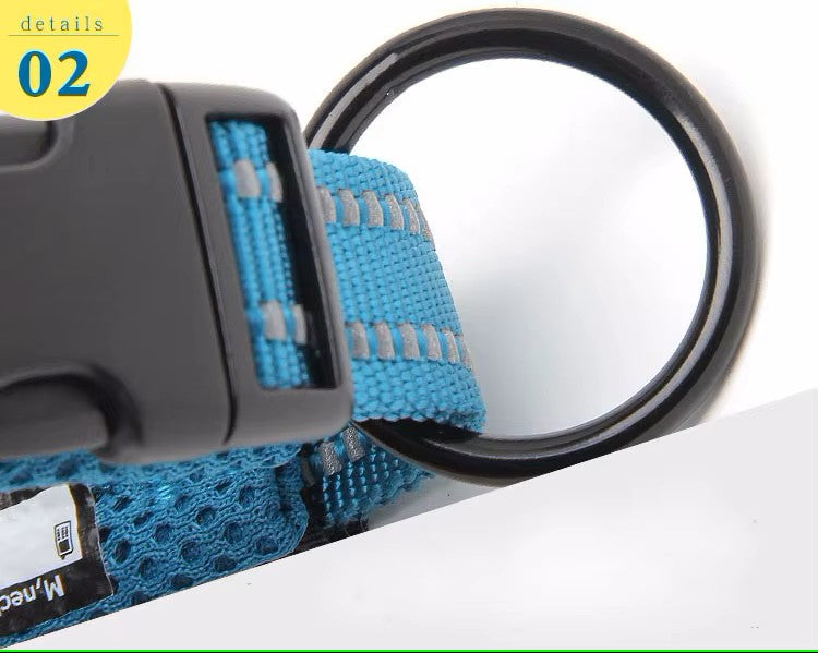 Heavy Duty Mesh-Padded 3M Reflective Dog Collar