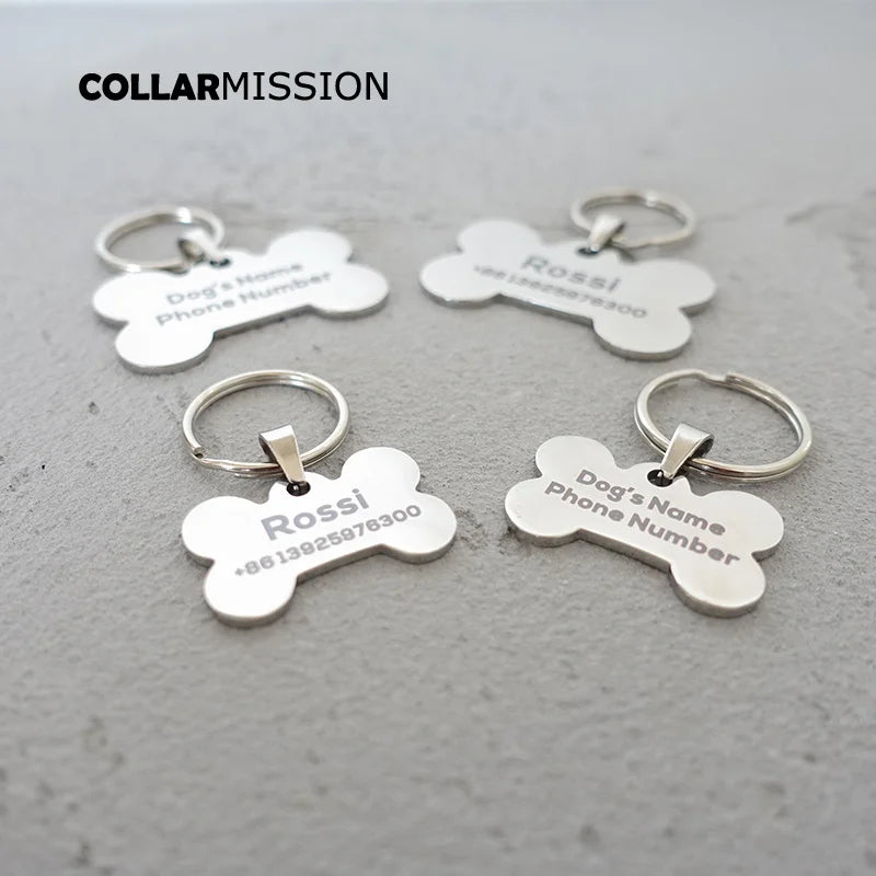 High Quality Simple Bone-Shape Dog ID Tag