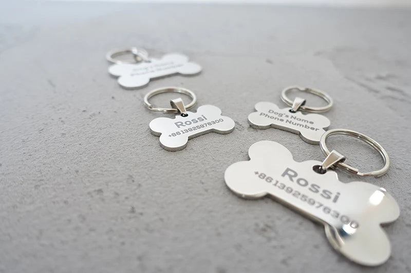 High Quality Simple Bone-Shape Dog ID Tag