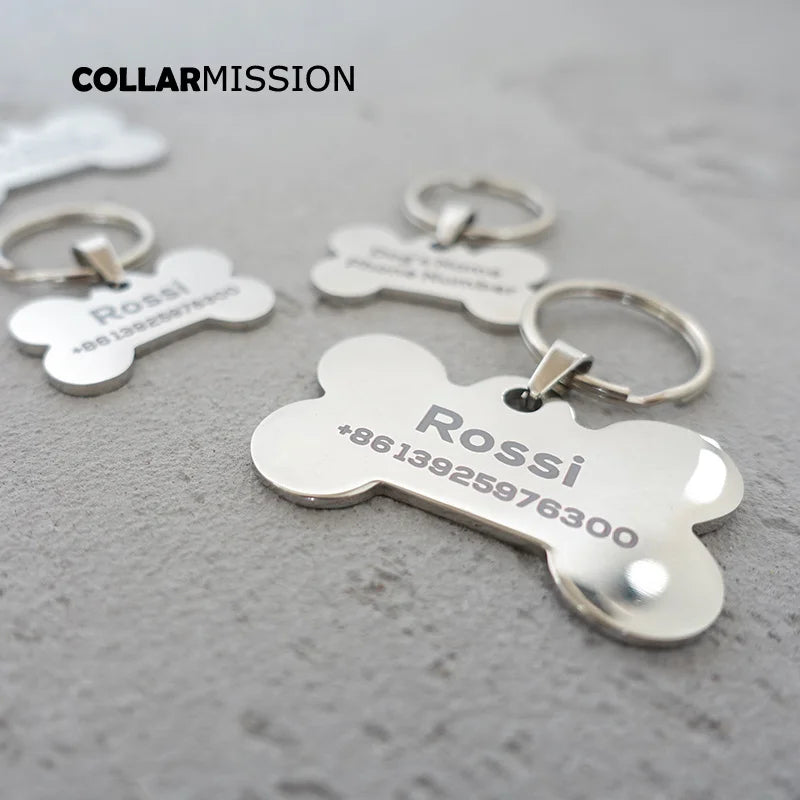 High Quality Simple Bone-Shape Dog ID Tag