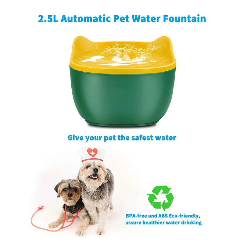 Benepaw Automatic 2.5L Ultra-Quiet Pet Water Fountain