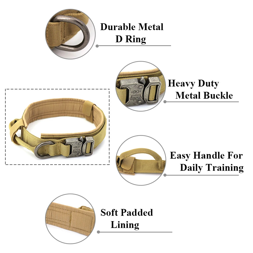 Adjustable Tactical Dog Training  Collar