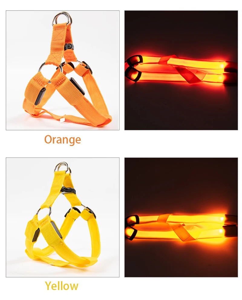 Luminous LED Dog Safety Harness