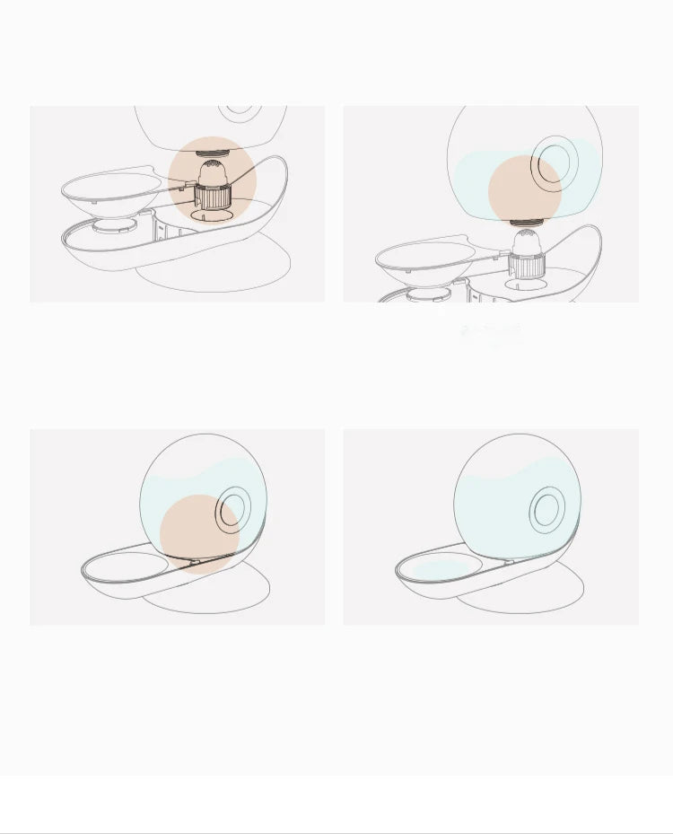 Snail Shape Automatic Pet Water Dispenser