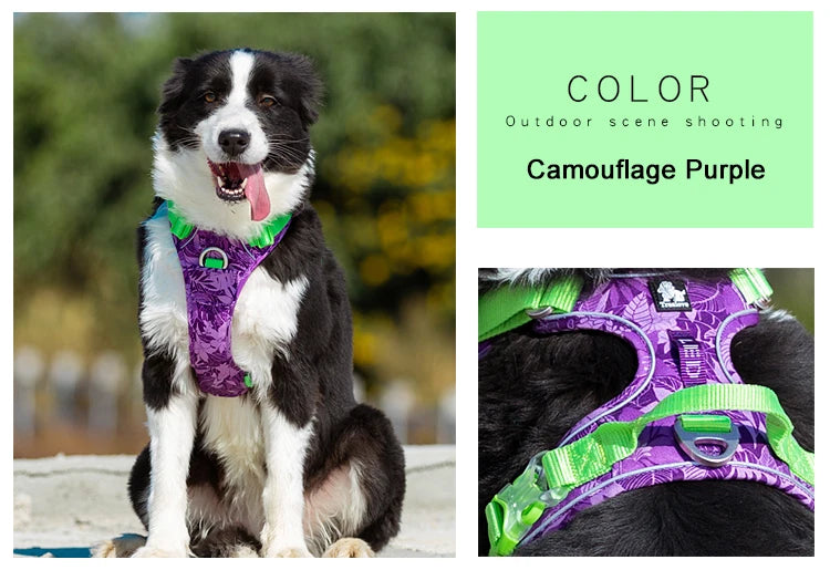 Explosion-Proof Reflective No-Pull Dog Vest Harness