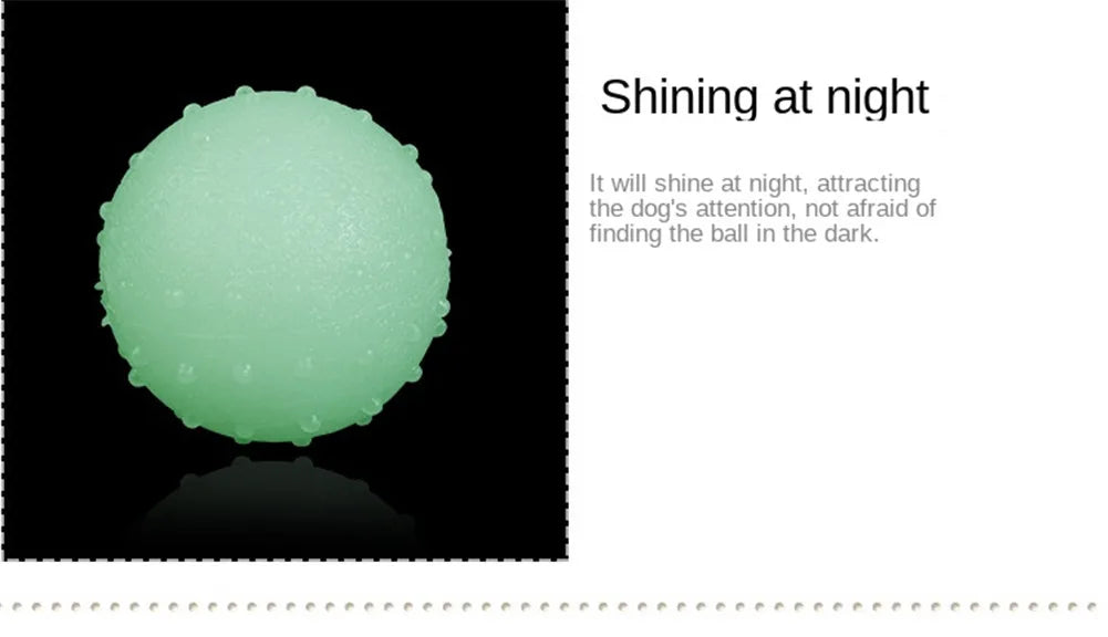 Pet Luminous Durable Rubber Fluorescence Ball