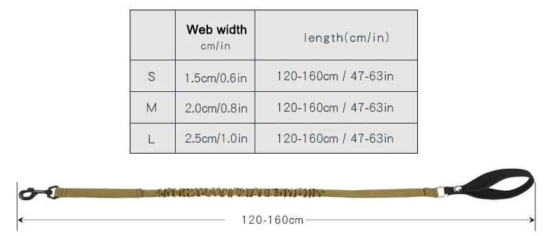 Flexible Cushioned Explosion-Proof Elastic Dog Leash
