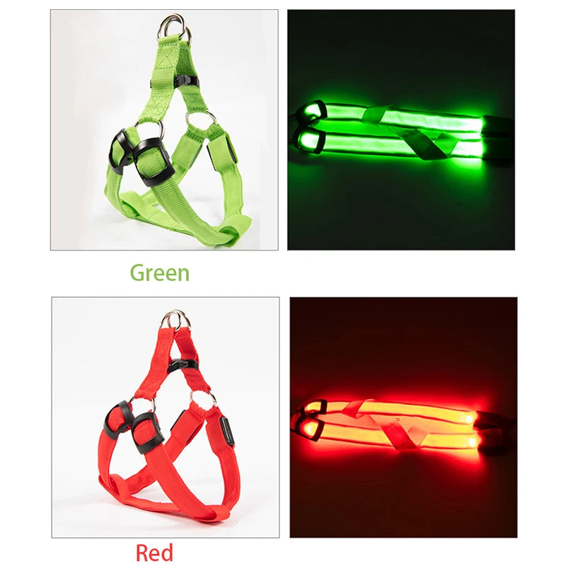 Luminous LED Dog Safety Harness