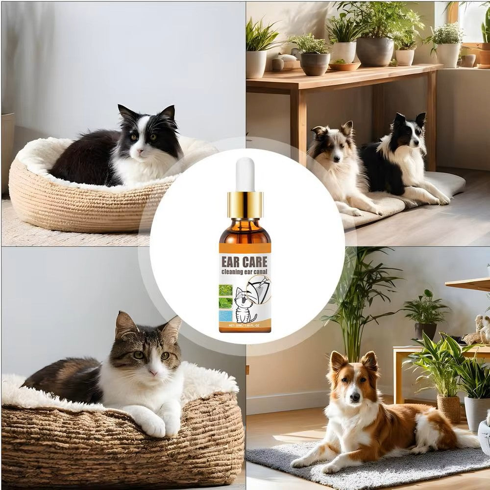 Pet Itch Relief Ear Care Cleaning & Deodorizing Drops
