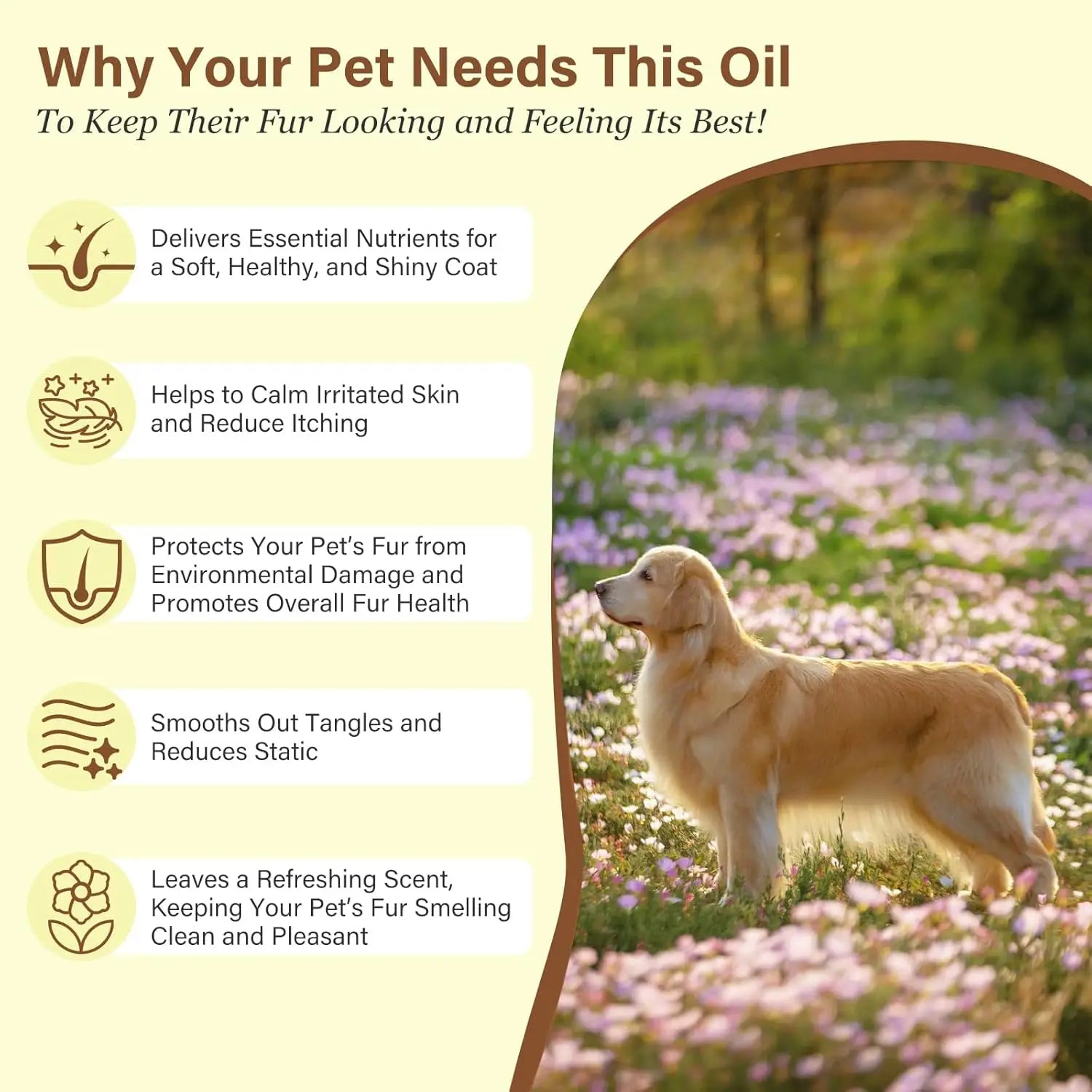 Pet Fur Care Oil w/Collagen