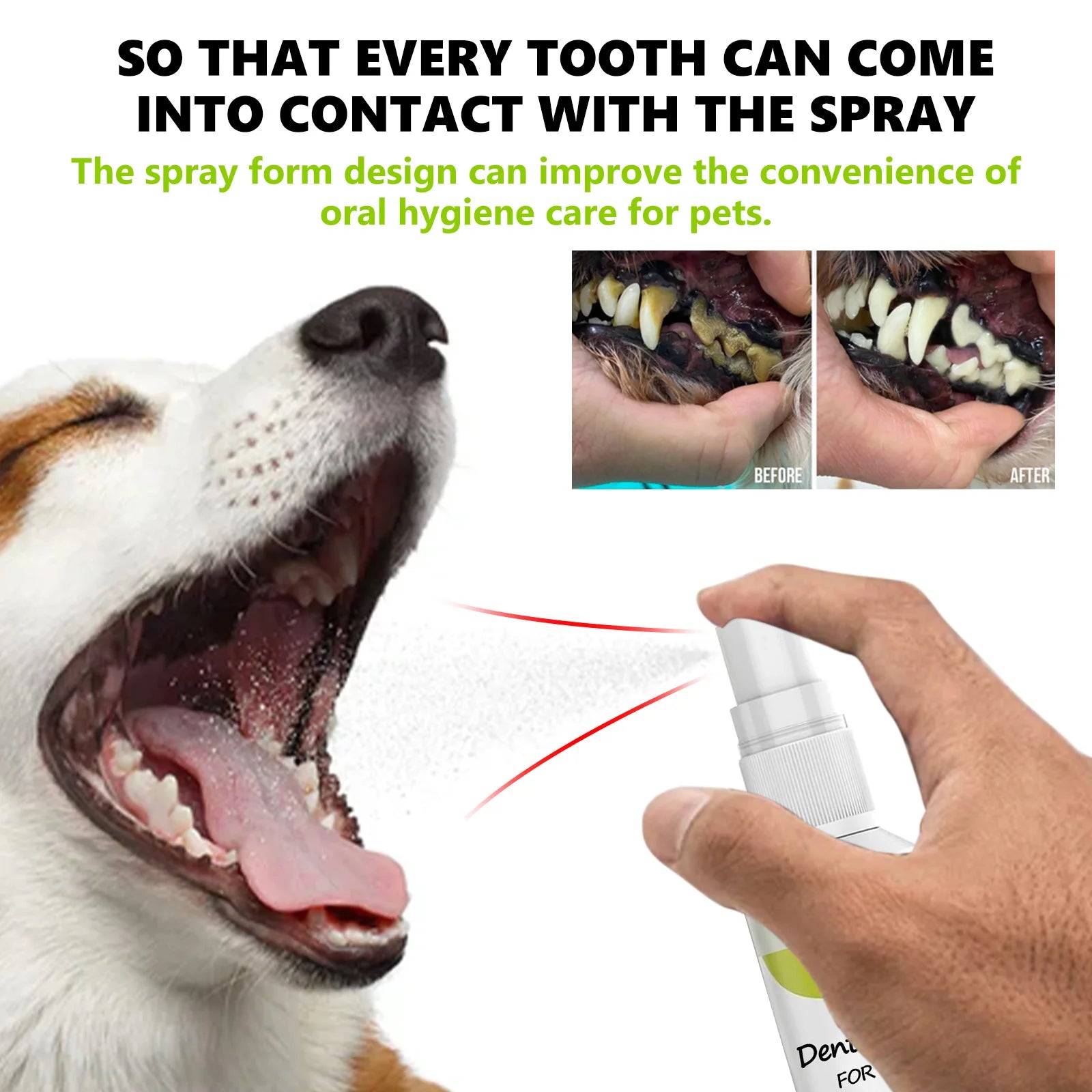 Minty Fresh Oral Cleansing Pet Dental Care Spray
