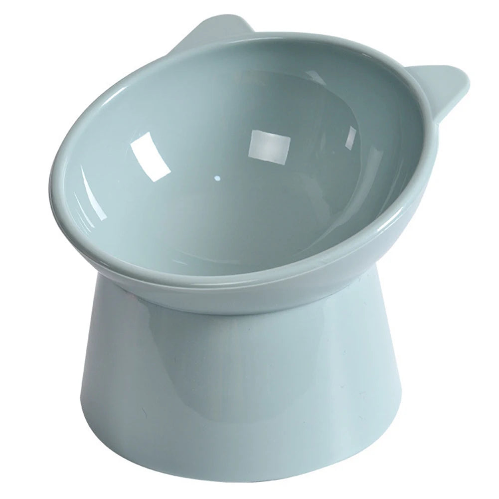 Tilted Ergonomic Raised Pet Food Bowl