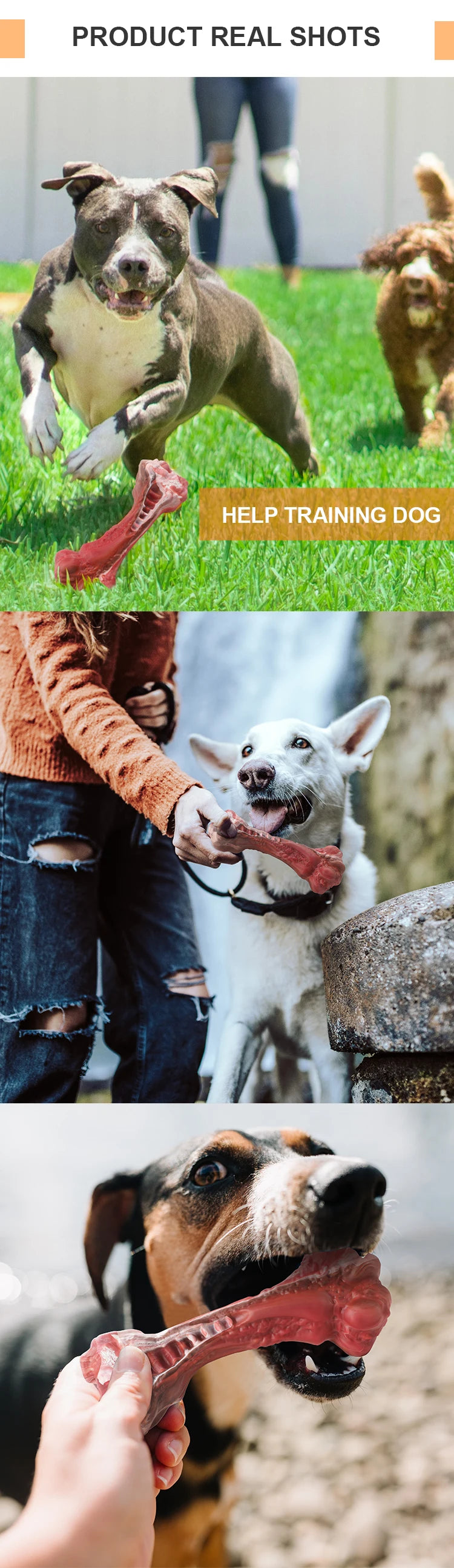 Tough Bone-Shaped Dog Toy For Aggressive Chewers